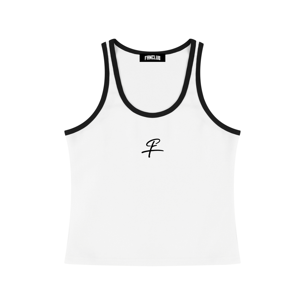 FANCLUB Block Cropped Tank Top