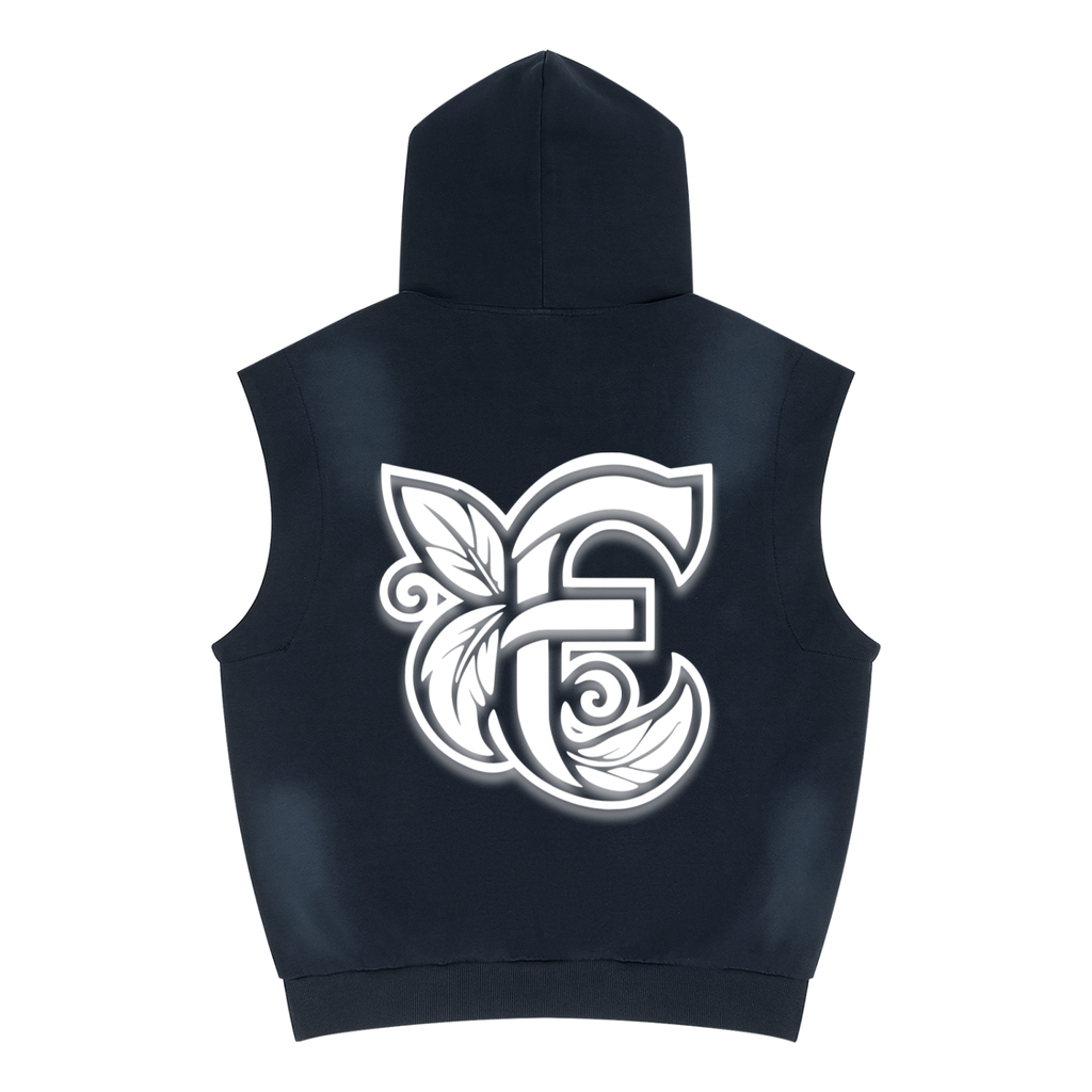 FANCLUB Vintage Wash Sun Fade Sleeveless Hoodie