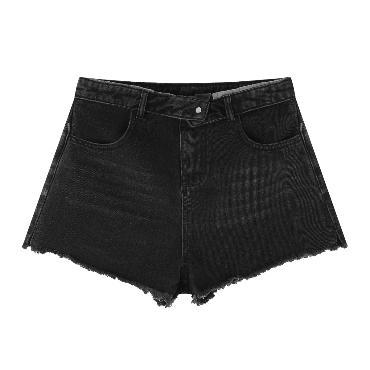 FANCLUB Vintage Wash High Rise Denim Shorts