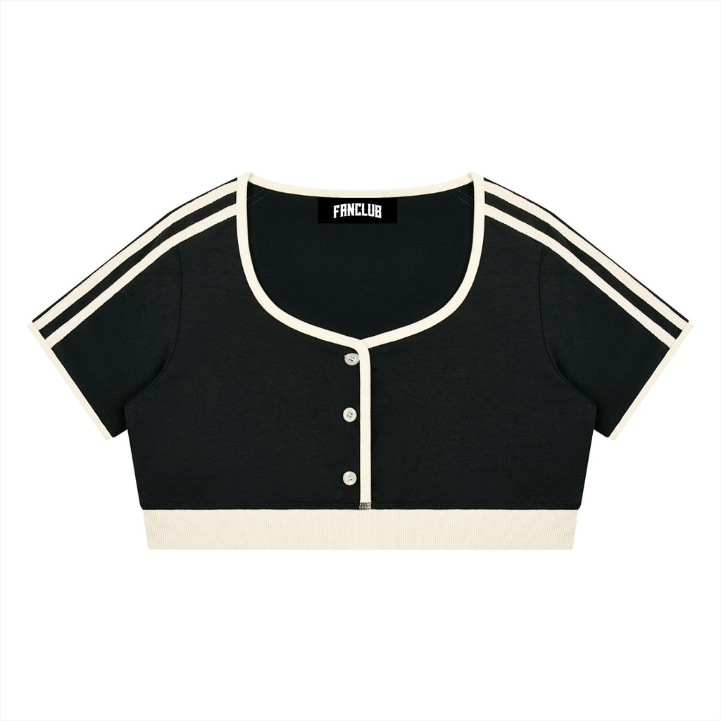 FANCLUB Ringer Crop T-Shirt